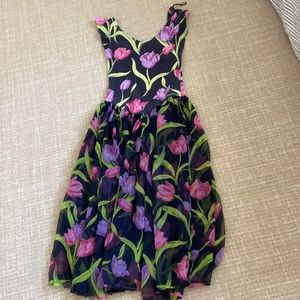 Off the shoulder vintage style dress